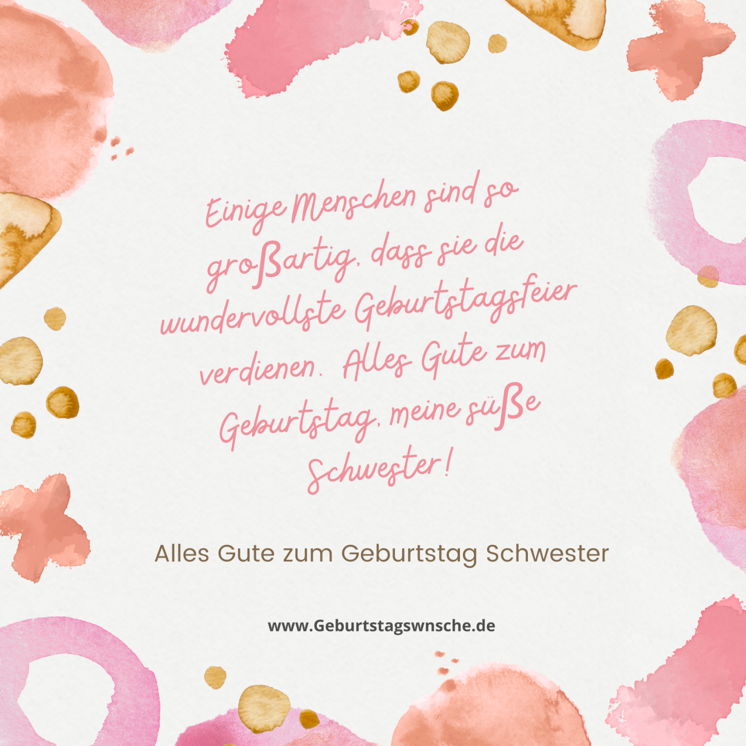 Emotionale Geburtstagswnsche Schwester