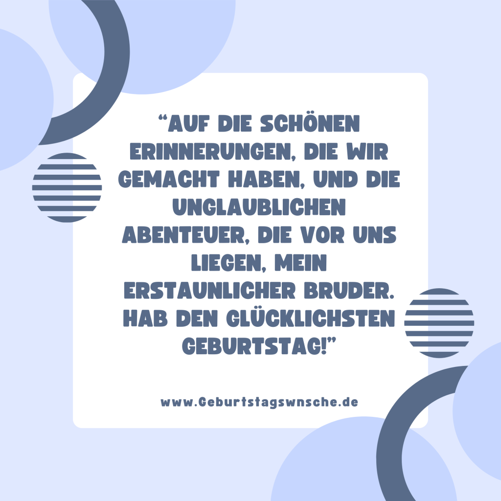 30. Geburtstagswunsch für Geschwister