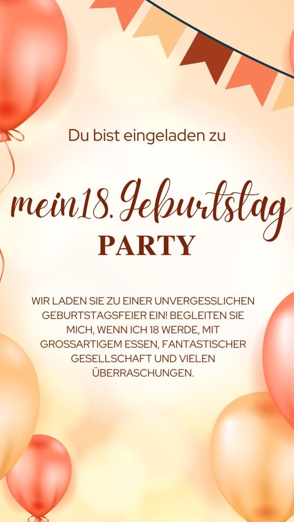 Einladungen zum 20. Geburtstag