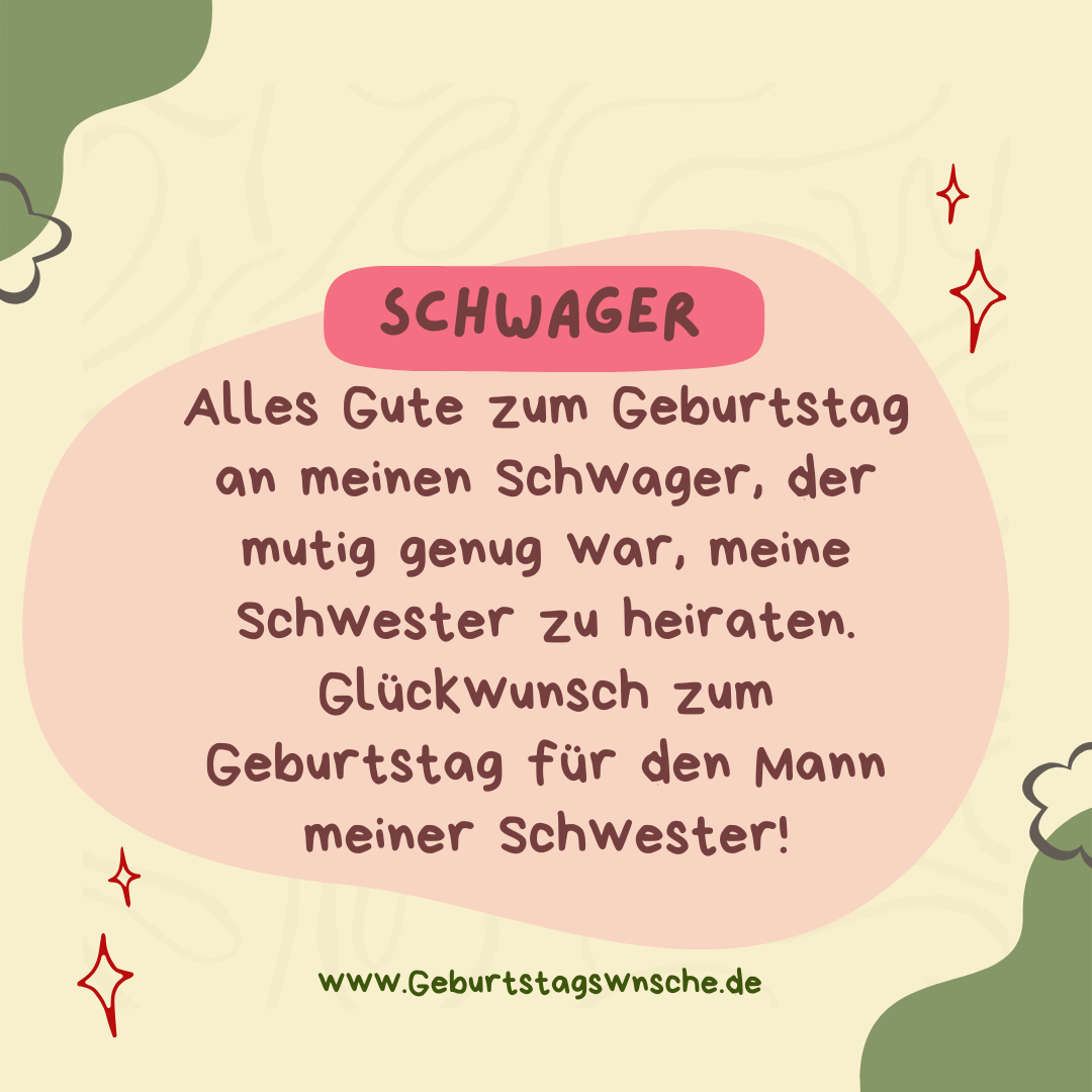 100 Geburtstagswünsche für deinen Schwager Geburtstagswnsche