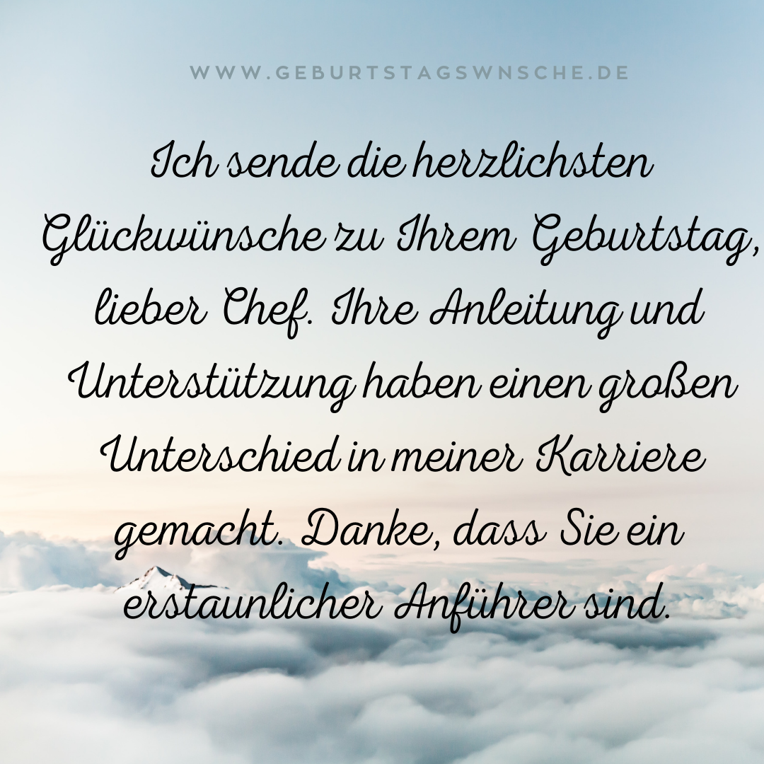100 + Geburtstagswünsche für den Chef Geburtstagswnsche