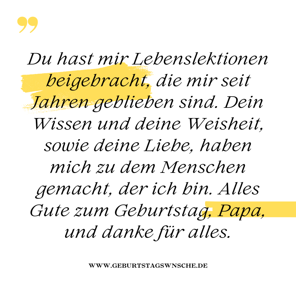 70. Geburtstagswünsche für deinen Vater