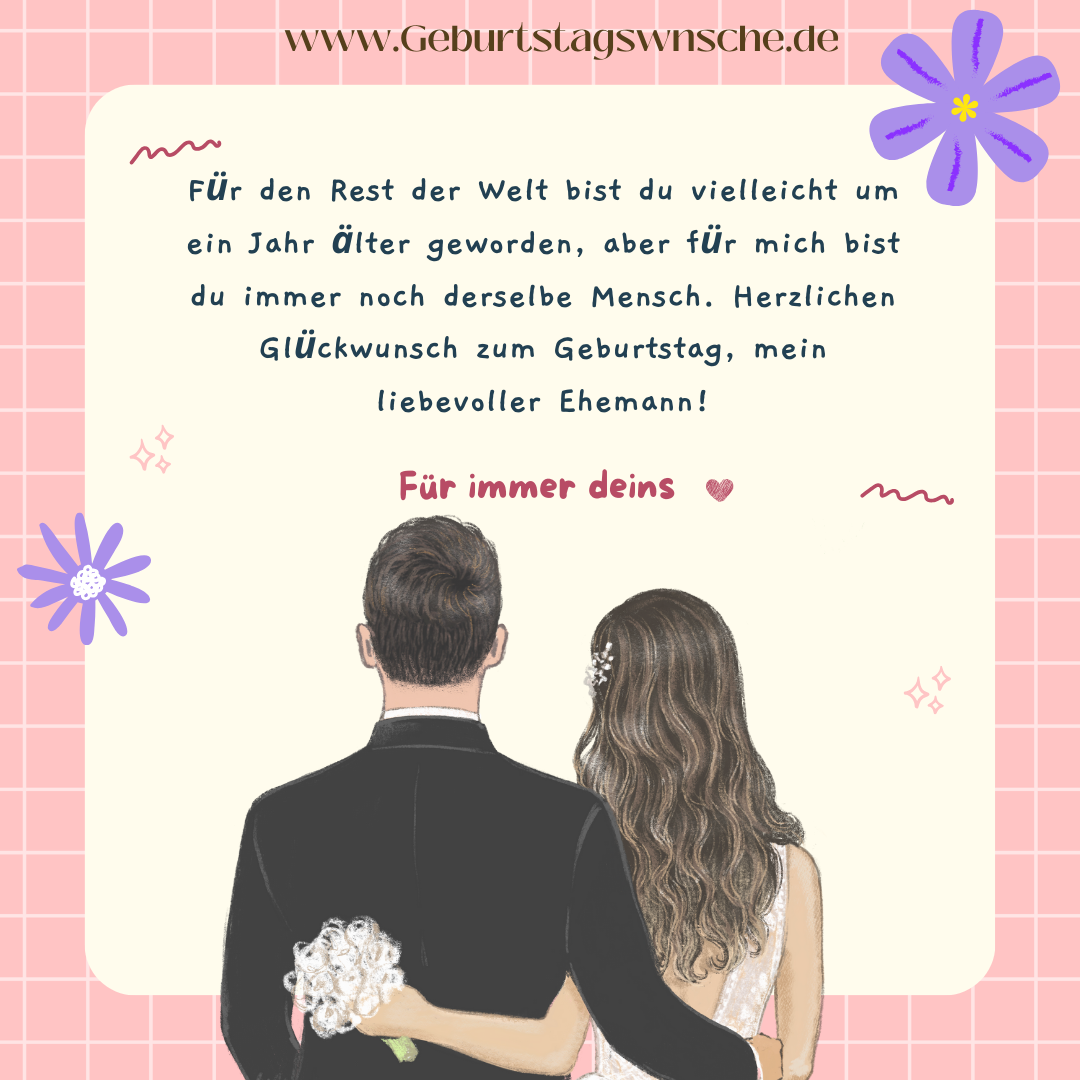 Emotionale Geburtstagswnsche Ehemann