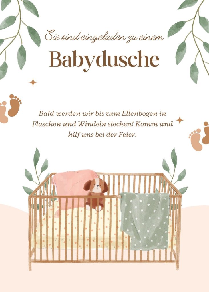 Einladungstexte für die Baby-Dusche