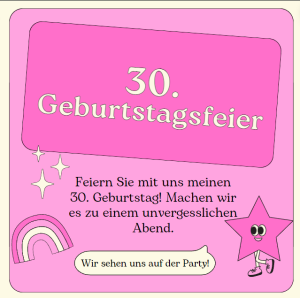 Einladungstext zum 30. Geburtstag Geburtstagswnsche