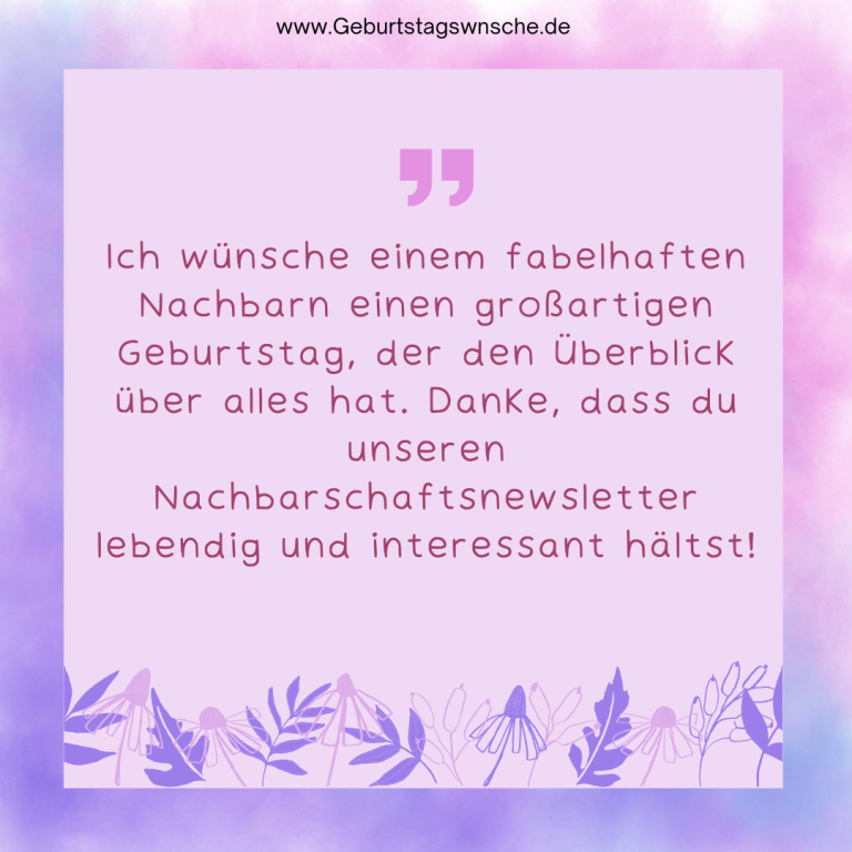 Geburtstagswnsche Fr Nachbarin